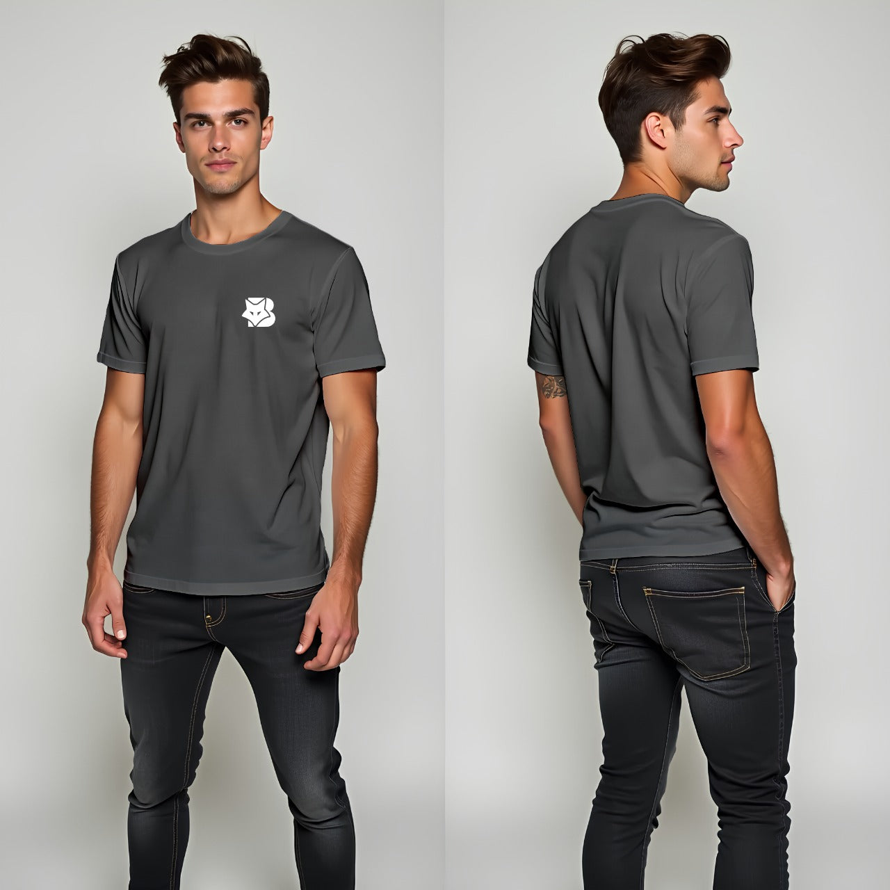 Grey Premium Cotton Oversized T-Shirt
