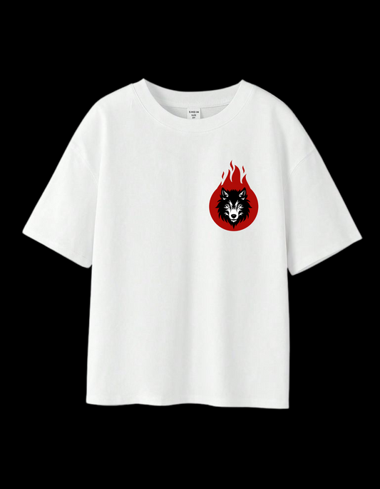 Wolf-fire Spirit Oversized Tee