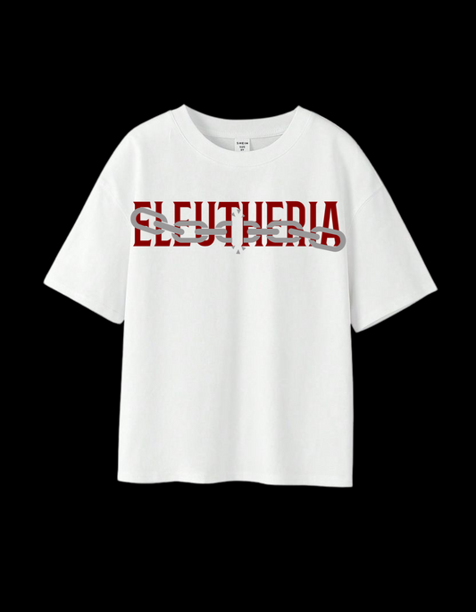 Eleutheria – Born to Be Free" Oversized Graphic T-Shirt