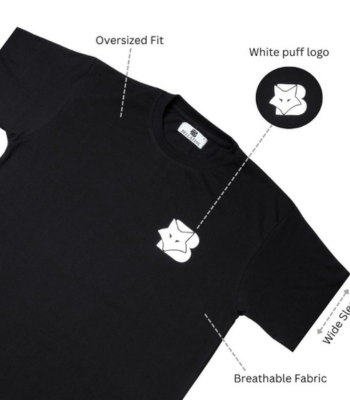 Black Premium Cotton Oversized T-Shirt
