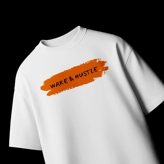 Wake & Hustle – Never Back Down Tee