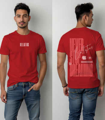 Never Stop Dreaming Graphic Oversized T-Shirt- for Him