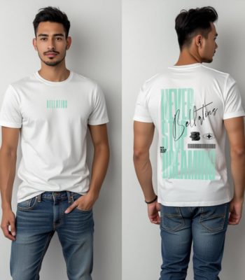Never Stop Dreaming Graphic Oversized T-Shirt- for Him