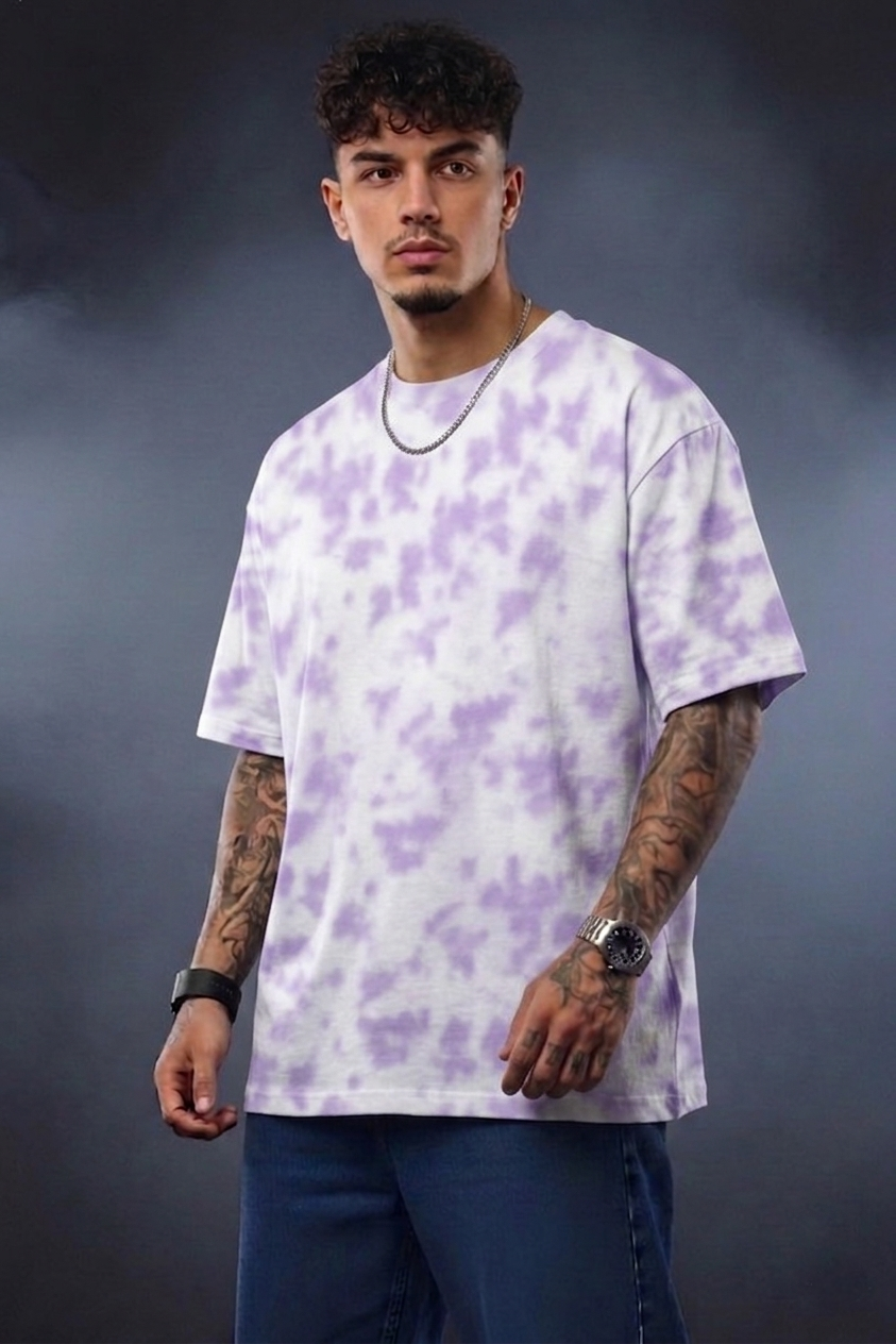 Tie-Dye Oversized T-Shirt for Men | Trendy Street Style Casual Wear