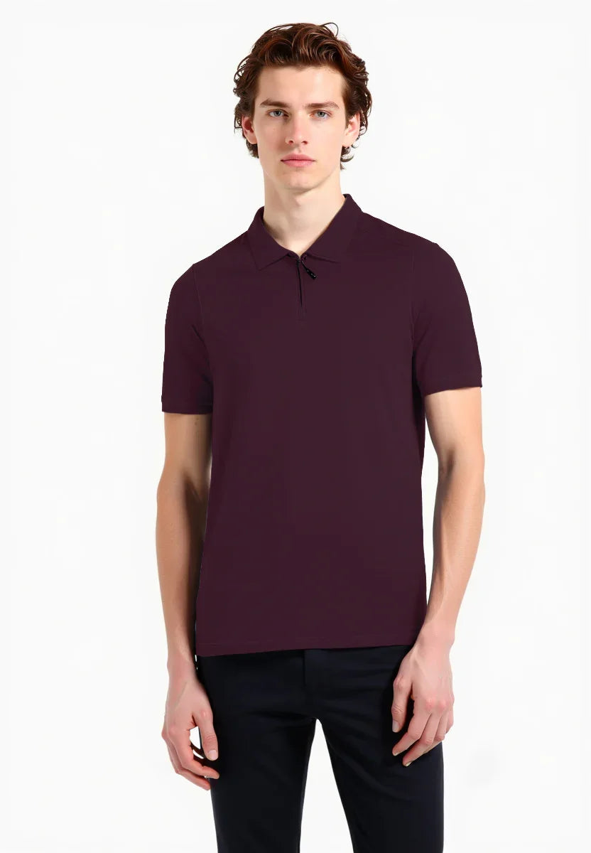 Premium Quarter Neck T-Shirt – Smart Versatility