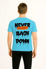 Wake & Hustle – Never Back Down Tee