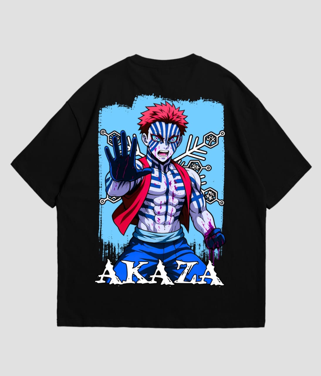 Akaza Demon Slayer Oversized T-Shirt