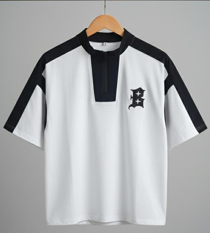 Bellatins Signature Contrast Zip Tee – VIP Edition