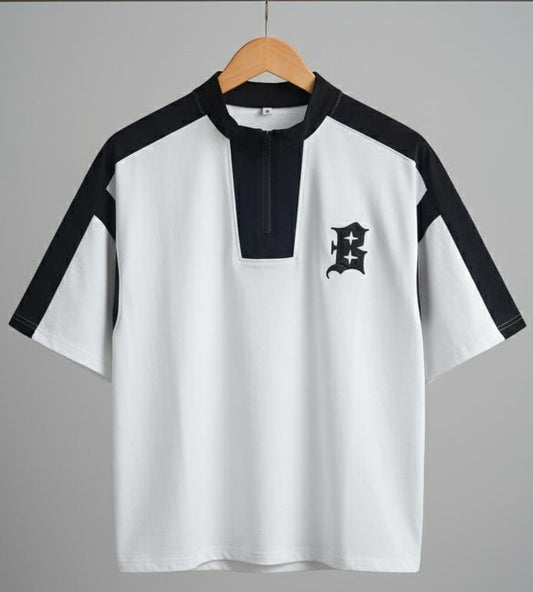 Bellatins Signature Contrast Zip Tee – VIP Edition