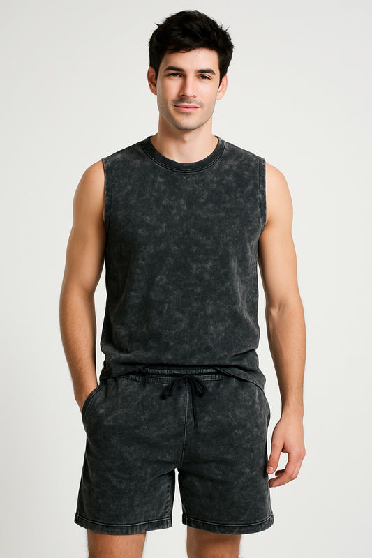Black Co-ords Essentials –  Tank Combo