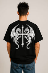 "Twin Fury" Oversized Dragon T-Shirt