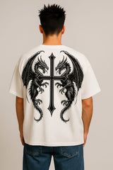 "Twin Fury" Oversized Dragon T-Shirt