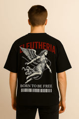 Eleutheria – Born to Be Free" Oversized Graphic T-Shirt