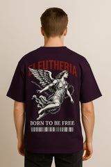 Eleutheria – Born to Be Free" Oversized Graphic T-Shirt