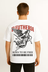 Eleutheria – Born to Be Free" Oversized Graphic T-Shirt