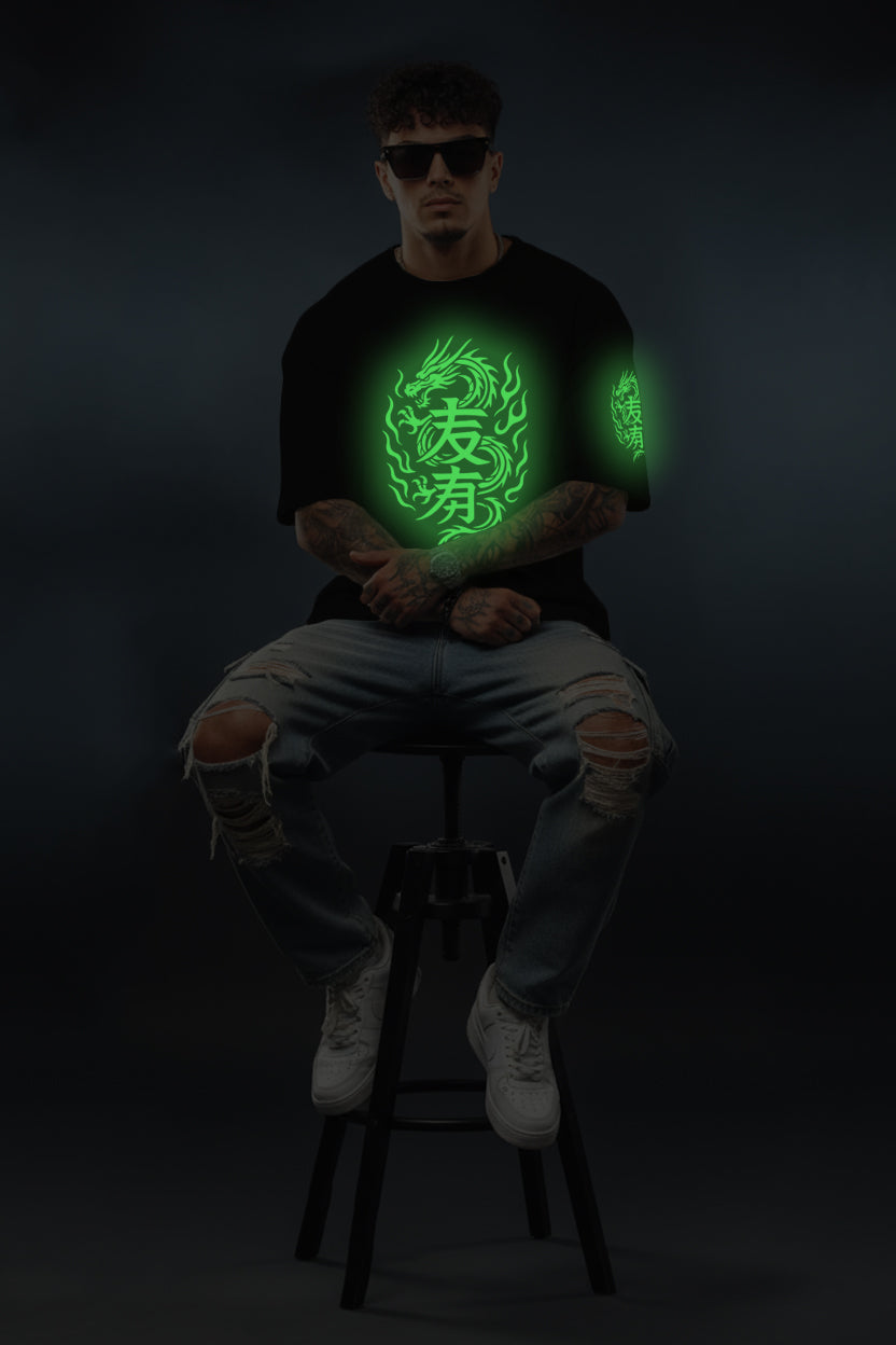 🔥 Glow Dragon T-Shirt – Luminous Streetwear Edition 🔥