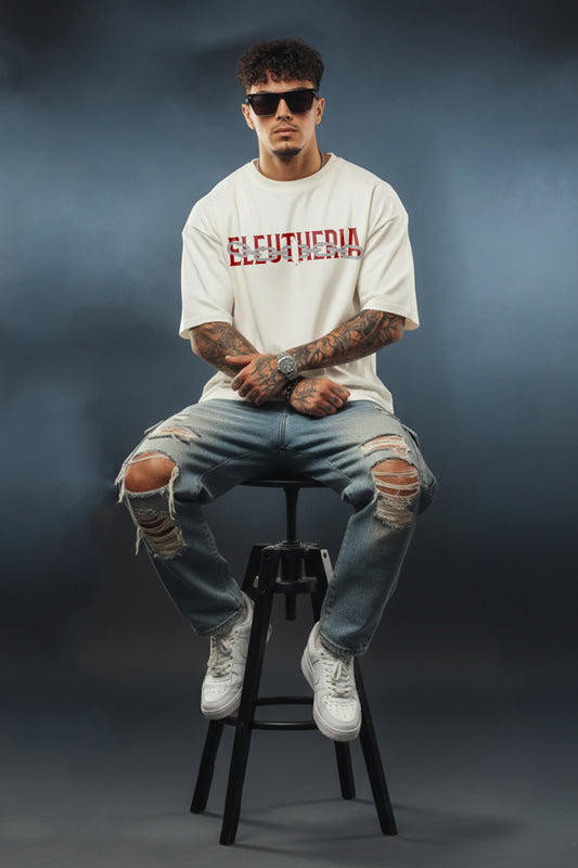 Eleutheria – Born to Be Free" Oversized Graphic T-Shirt