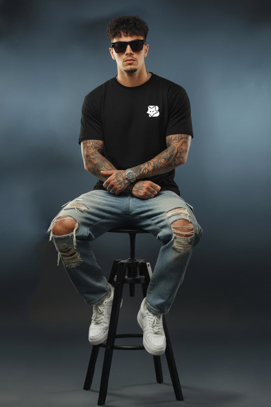 Black Premium Cotton Oversized T-Shirt