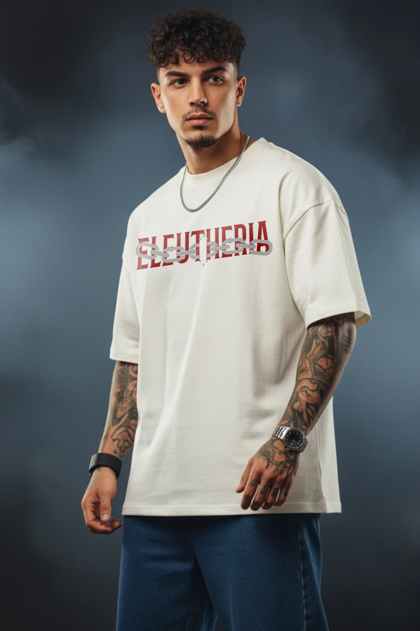 Eleutheria – Born to Be Free" Oversized Graphic T-Shirt