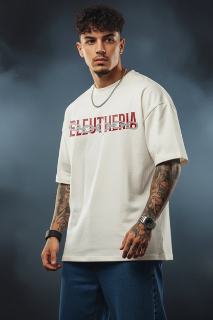 Eleutheria – Born to Be Free" Oversized Graphic T-Shirt