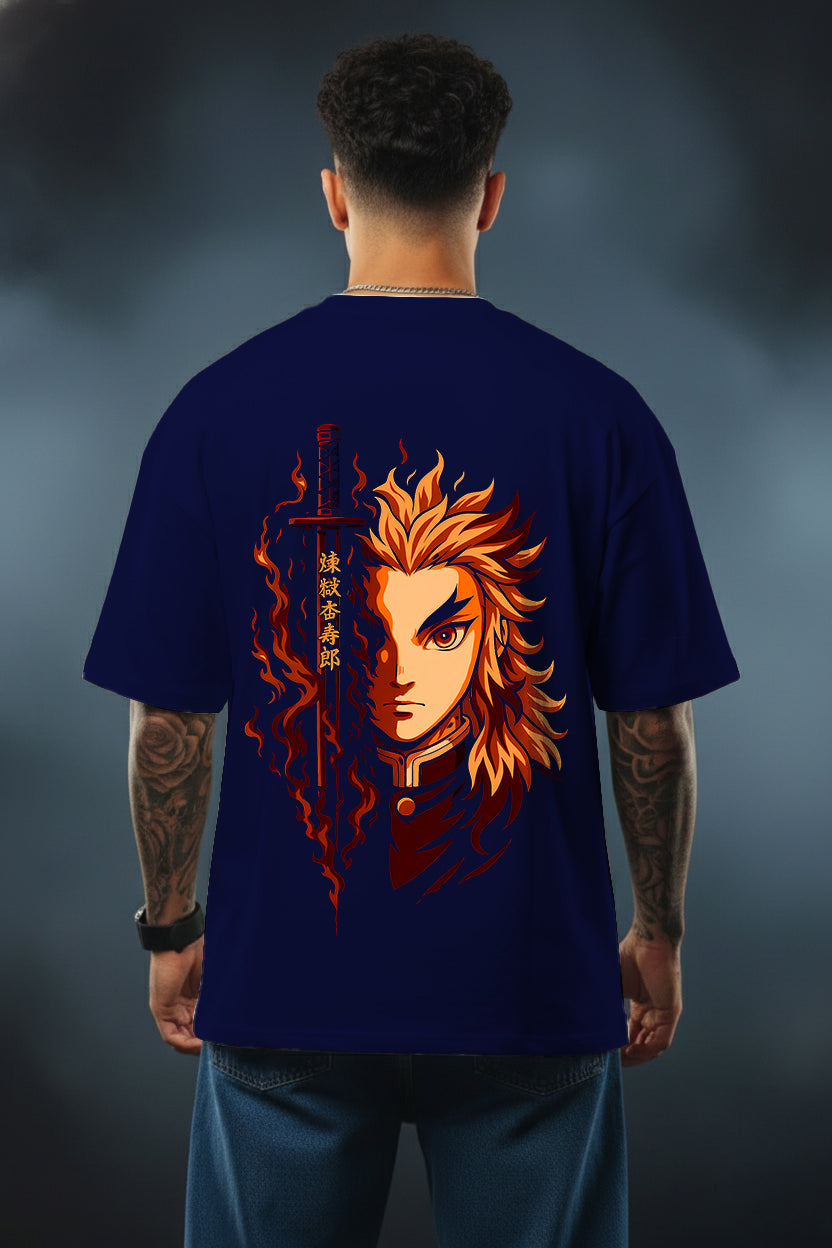 Flame Hashira Oversized T-Shirt – Rengoku Edition
