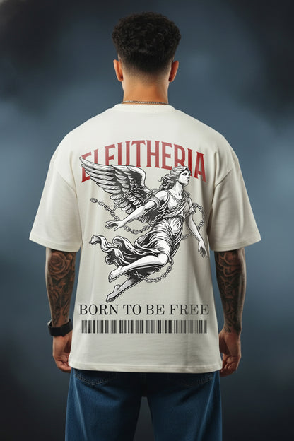 Eleutheria – Born to Be Free" Oversized Graphic T-Shirt
