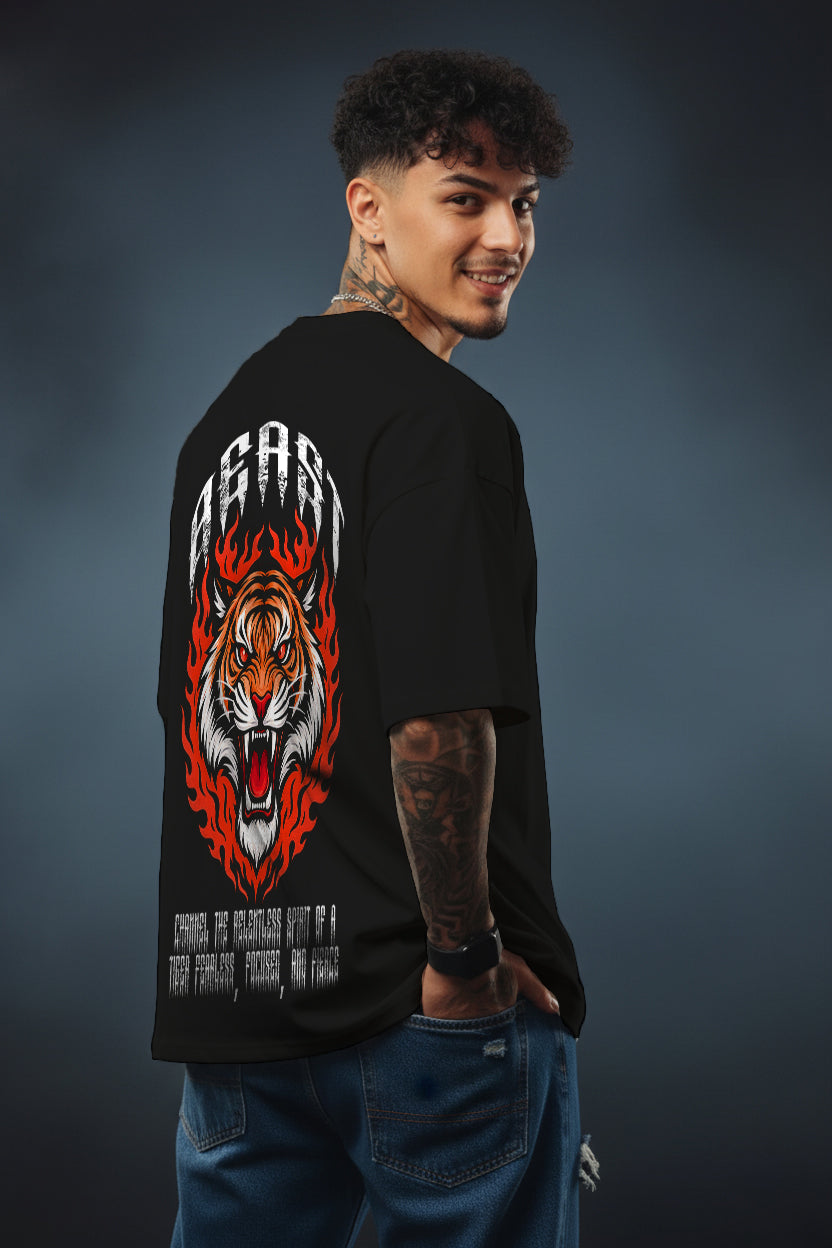 Ember Tiger Oversized T-Shirt