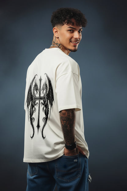 "Twin Fury" Oversized Dragon T-Shirt