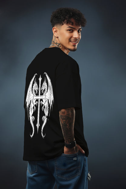 "Twin Fury" Oversized Dragon T-Shirt