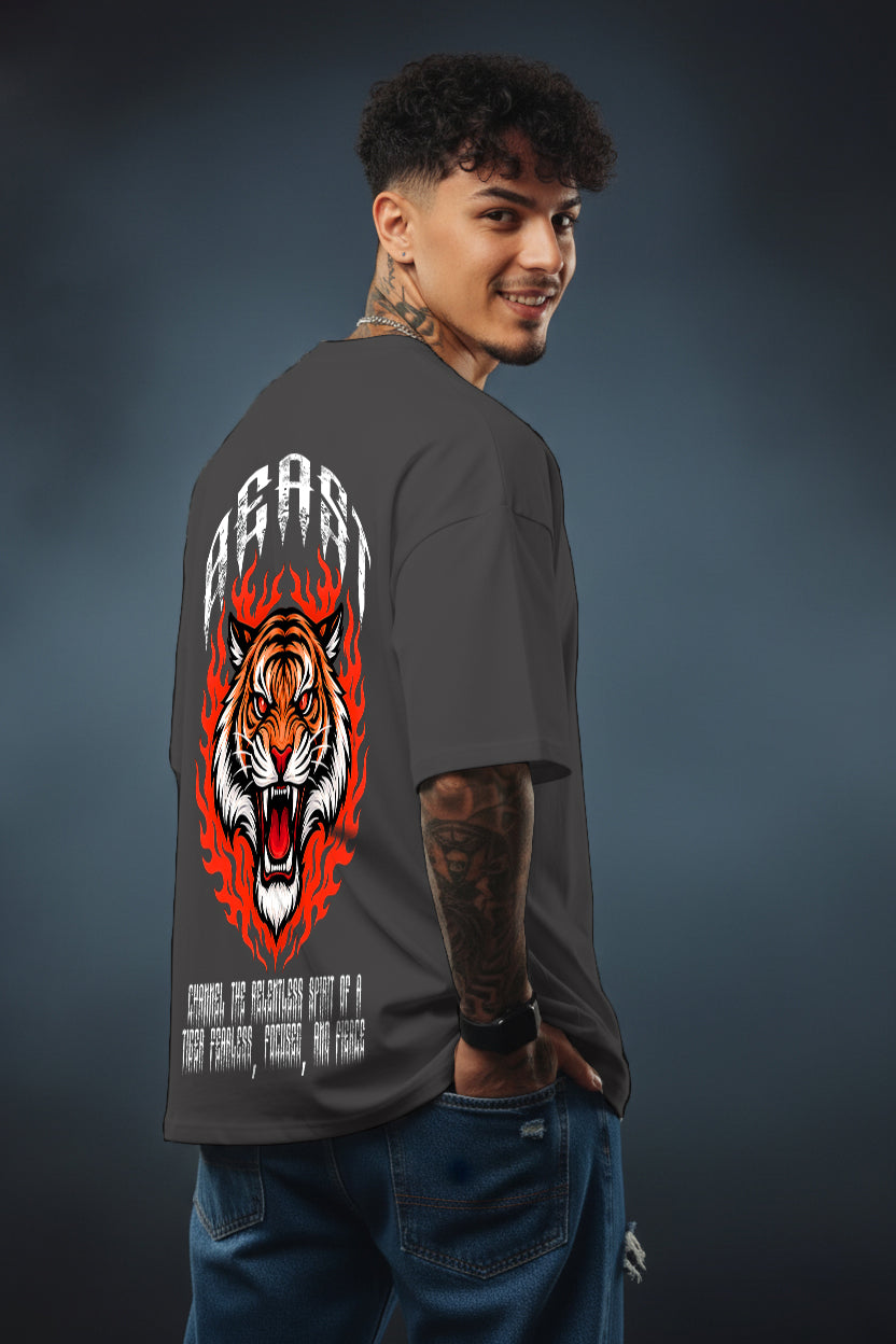 Ember Tiger Oversized T-Shirt