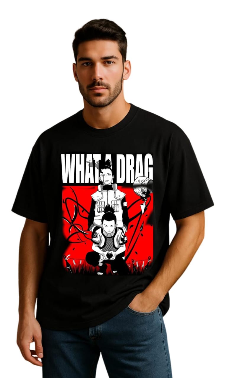 Naruto T-Shirt – Shikamaru “What a Drag” Edition