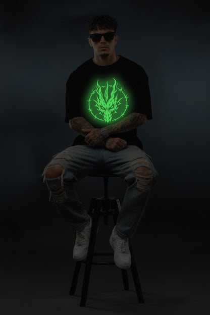 Thorn Flame Graphic T-Shirt – Black