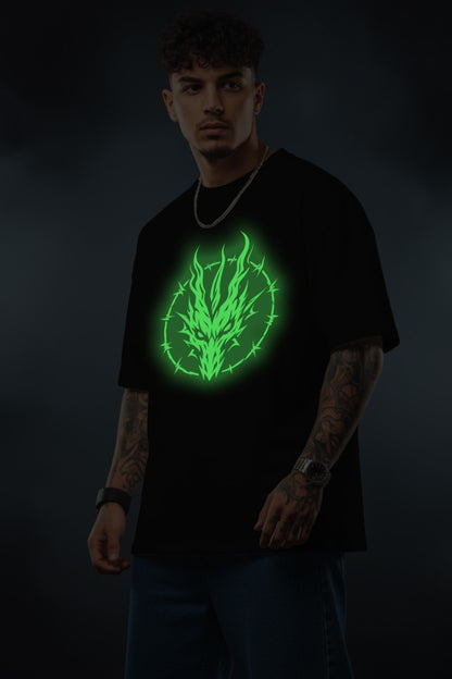 Thorn Flame Graphic T-Shirt – Black