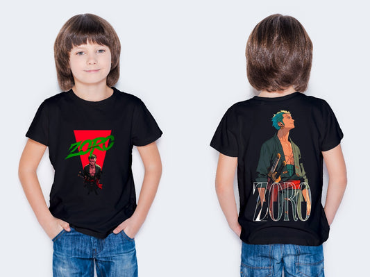 Zoro Samurai Kids T-Shirt - Dual-Side Print