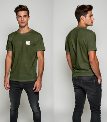 Olive Green Premium Cotton Oversized T-Shirt