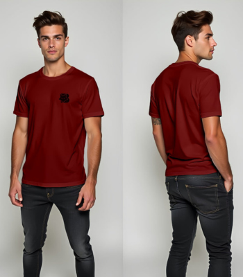 Maroon Premium Cotton Oversized T-Shirt
