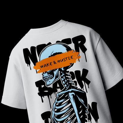 Wake & Hustle – Never Back Down Tee