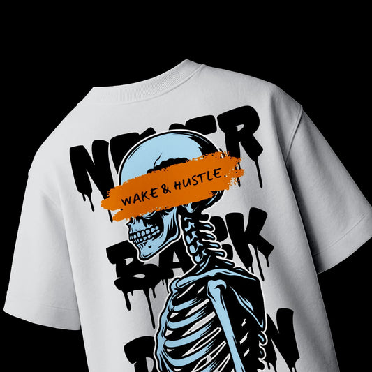 Wake & Hustle – Never Back Down Tee