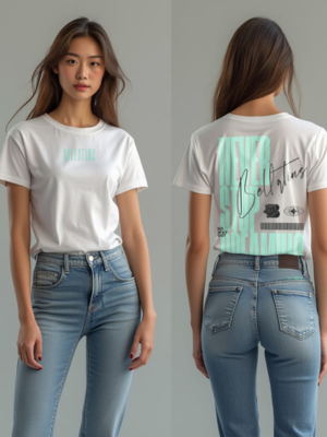 Never Stop Dreaming Graphic Oversized T-Shirt -for Her