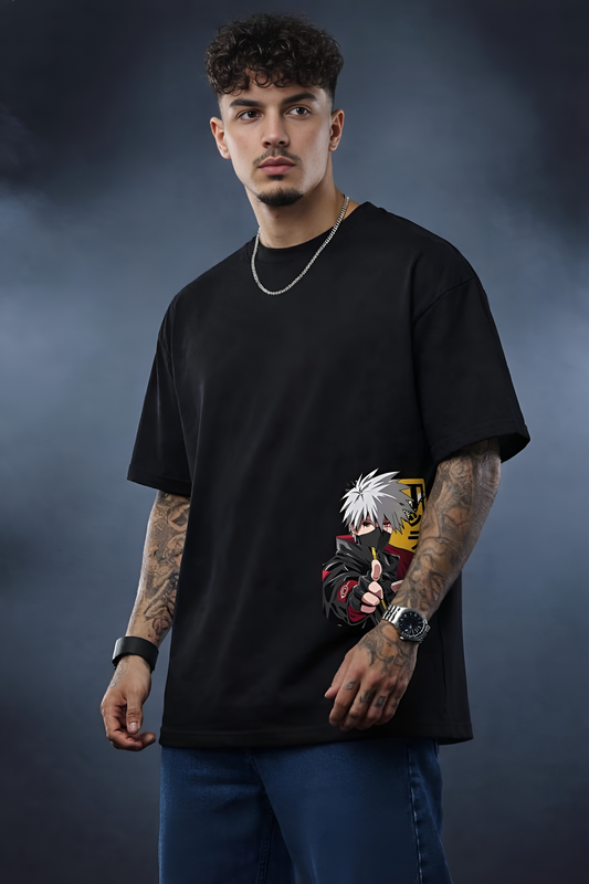 Naruto Kakashi Graphic Oversized Tee
