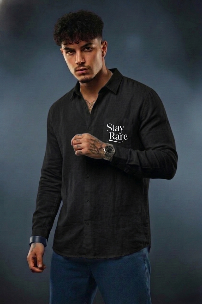 Men’s Oversized Stay Rare Casual Shirt