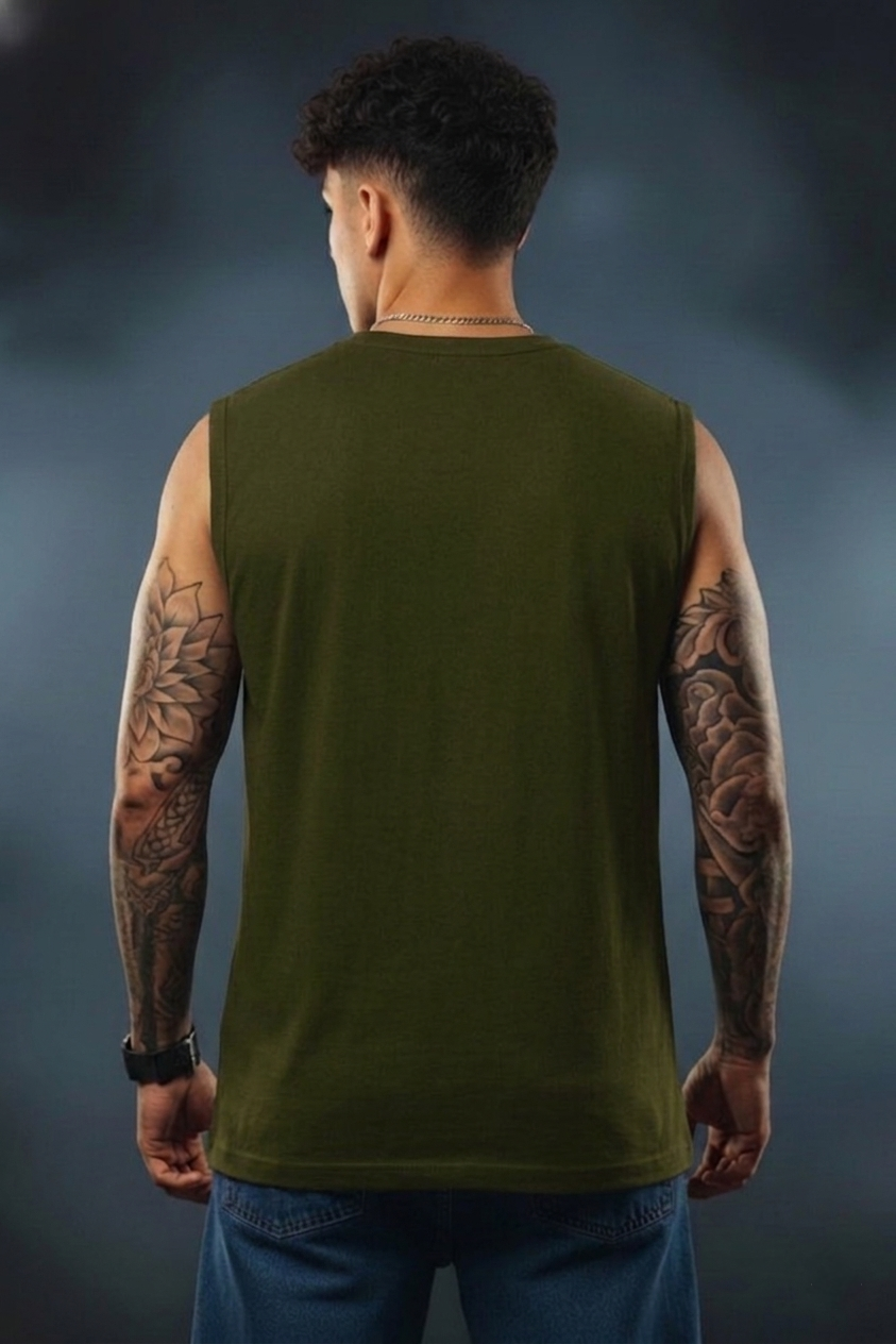 Men’s Sleeveless Tank Top| Pure Cotton Gym & Casual Wear | Premium Quality