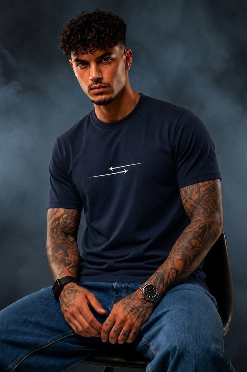Men’s Premium Minimal Arrow Graphic T-Shirt | Regular Fit Cotton Tee