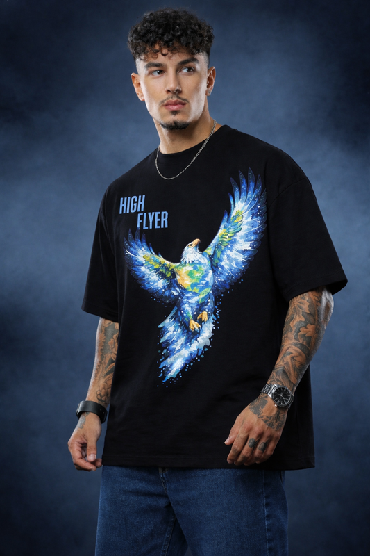 “High Flyer” Graphic Oversized T-Shirts