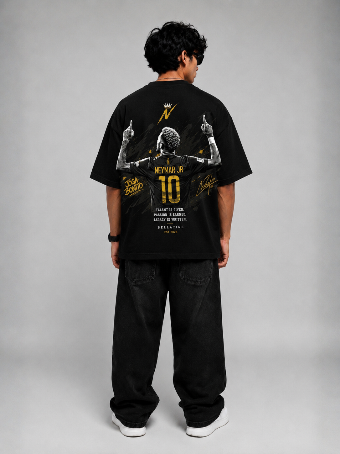 Neymar Jr Oversized T-Shirt for Men | Premium Cotton | Bellatins