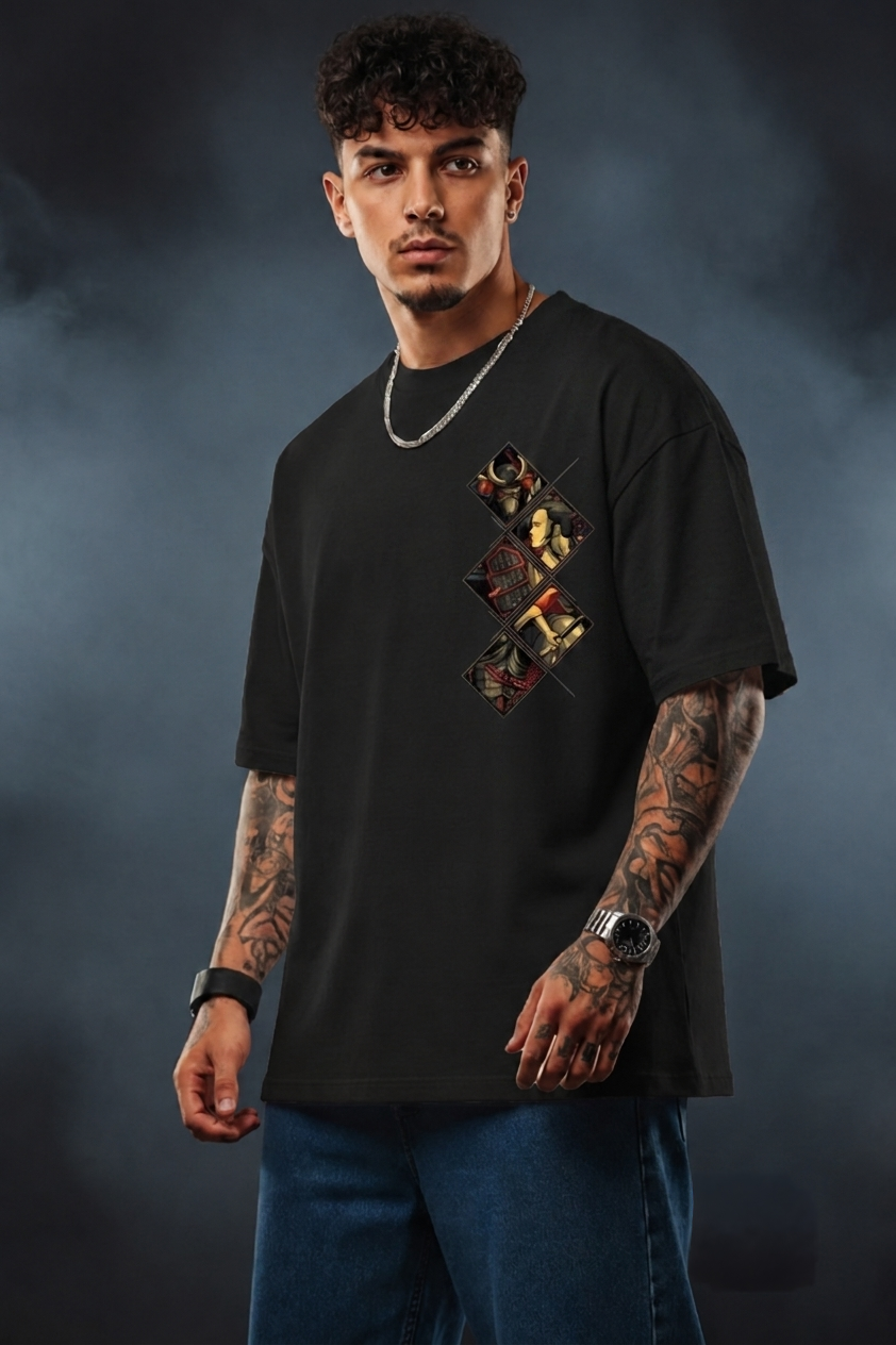 Bellatins Samurai Oversized T-Shirt –Premium Cotton Streetwear