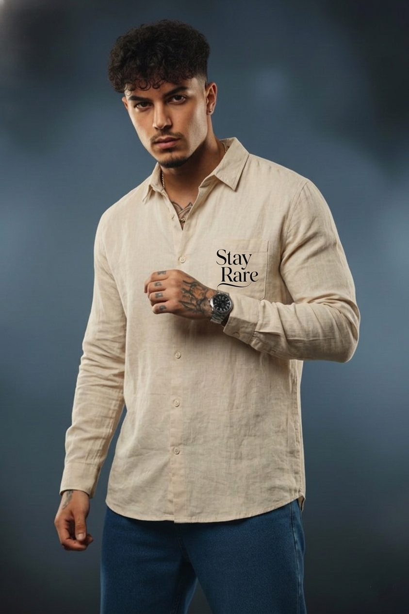 Men’s Oversized Stay Rare Casual Shirt