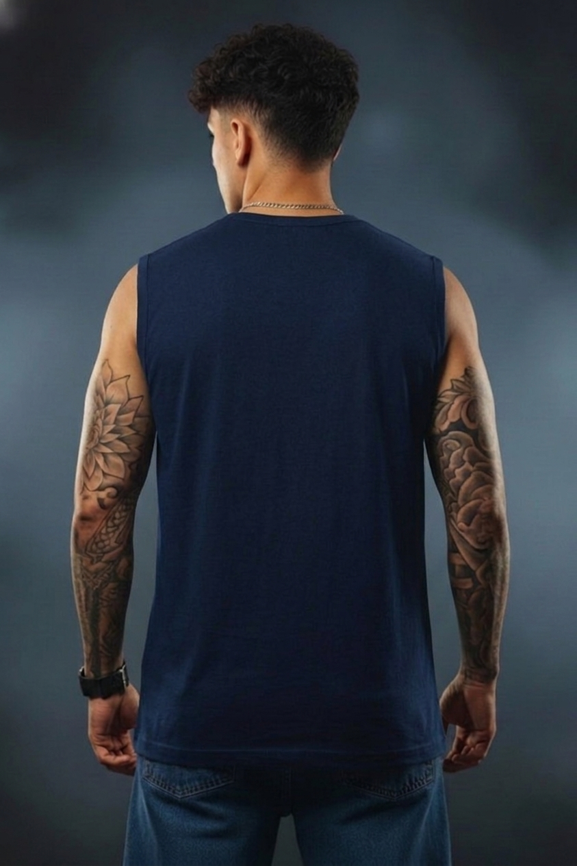 Men’s Sleeveless Tank Top| Pure Cotton Gym & Casual Wear | Premium Quality