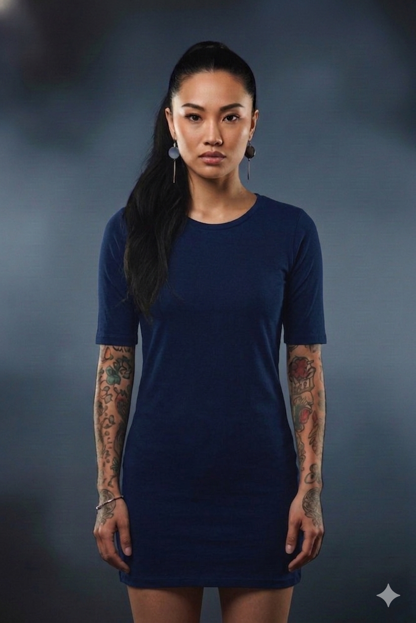 Women’s Cotton T-Shirt Dress – Casual Oversized Tee Dress for Everyday Wear