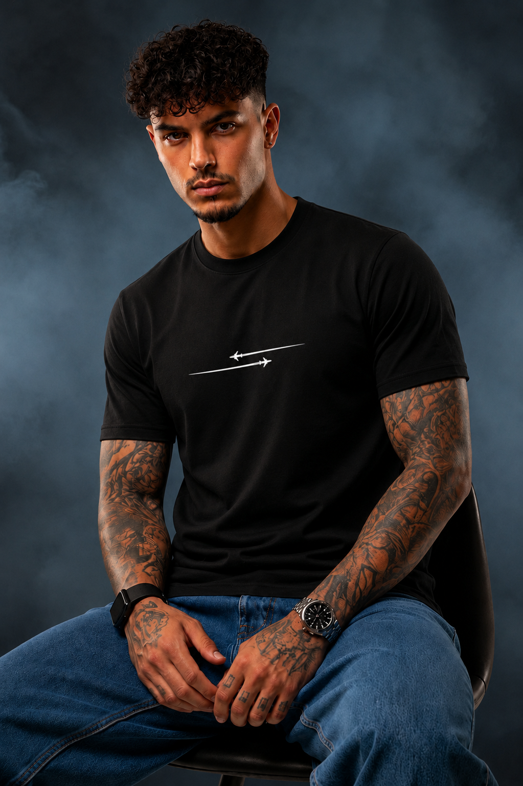 Men’s Premium Minimal Arrow Graphic T-Shirt | Regular Fit Cotton Tee